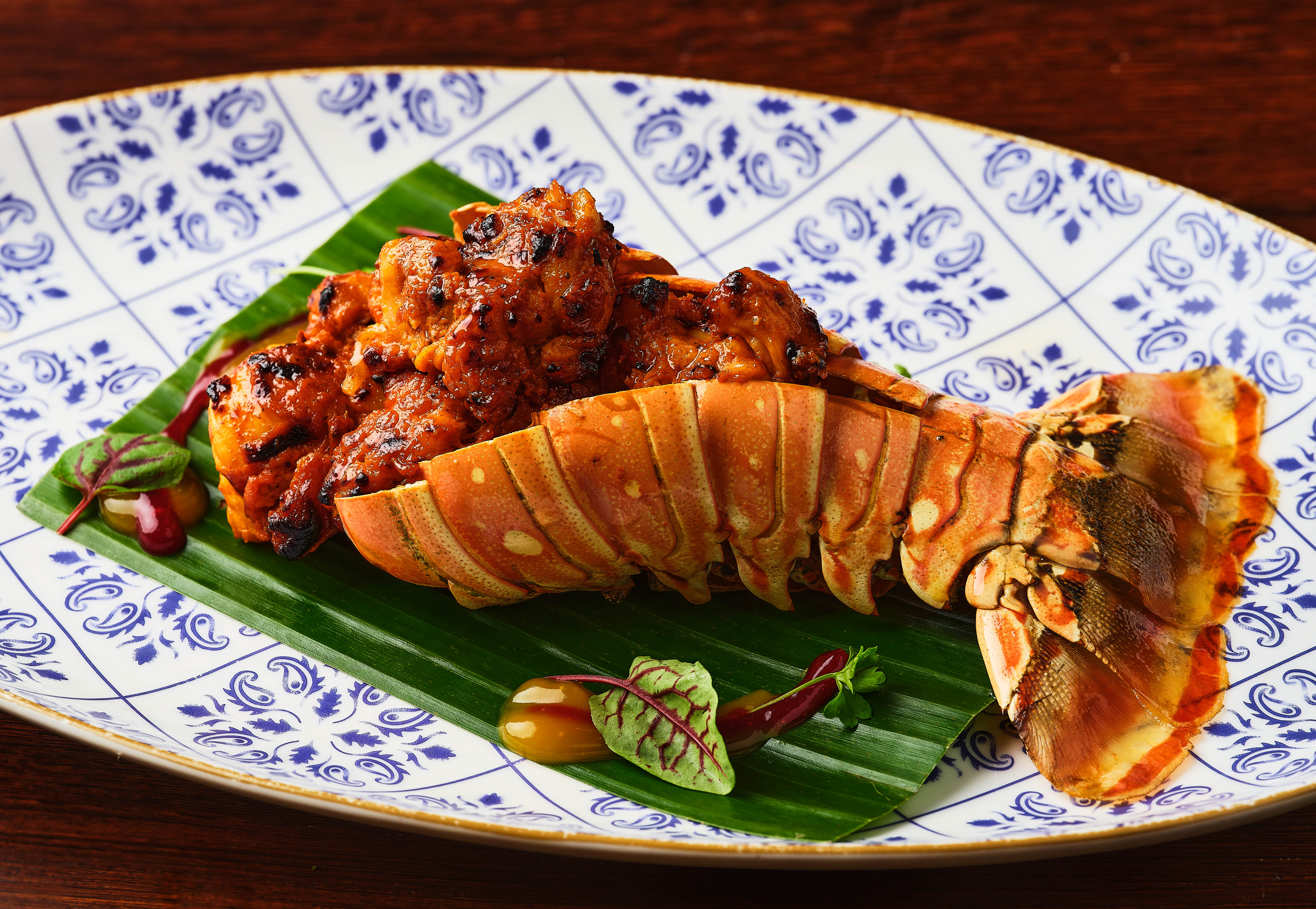 Tandoori Lobster served off the shell