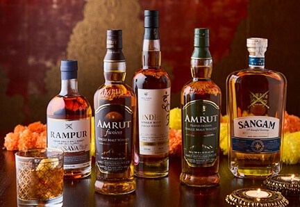 Speciality gin, whisky & rum from India