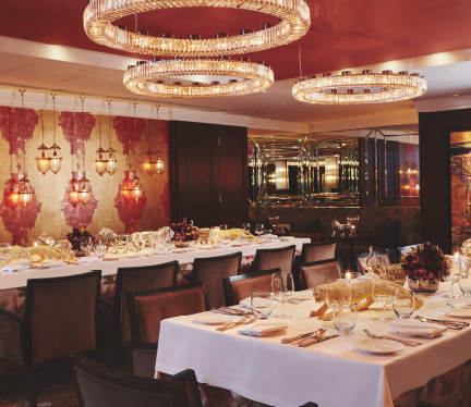 Club Room at Chutney Mary for Christmas Private Dining